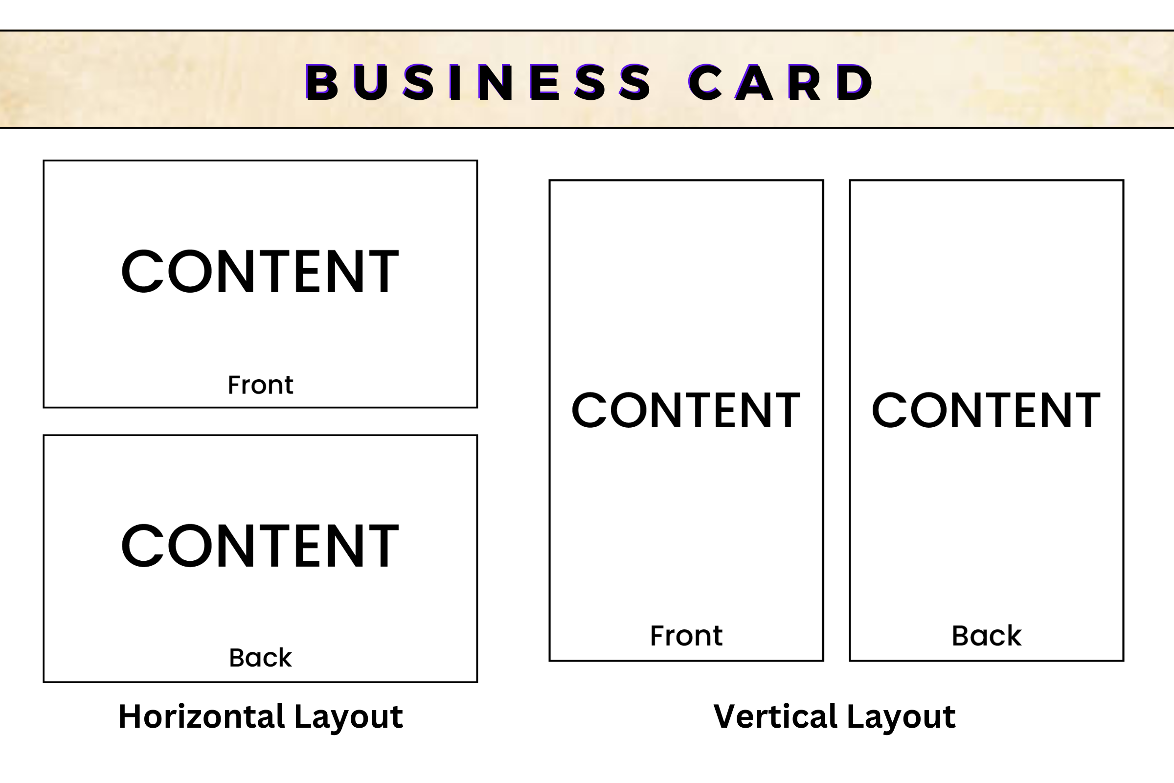 Business Card Layout